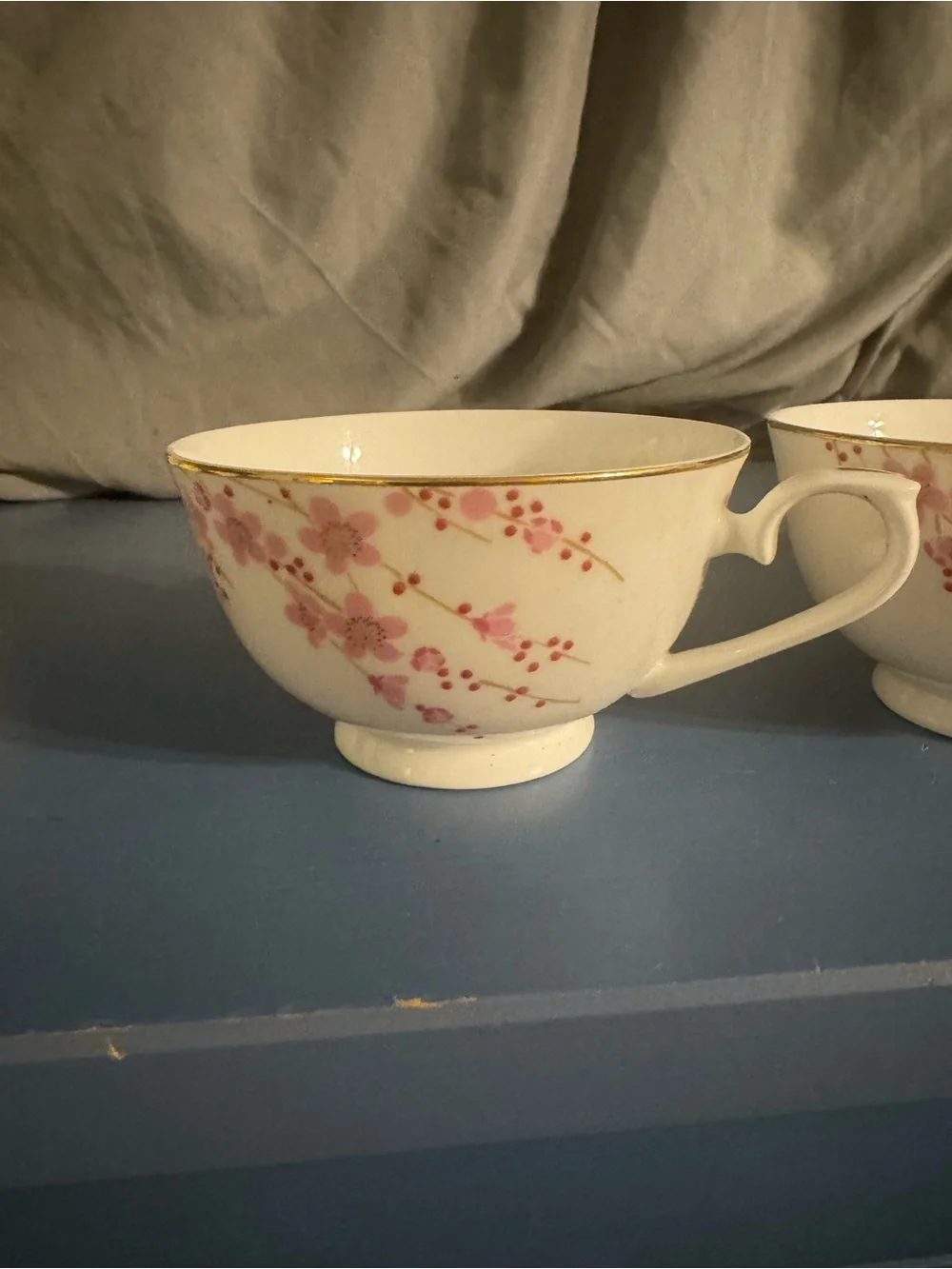 Teavana Floral Bone China Teacups - Set of 3